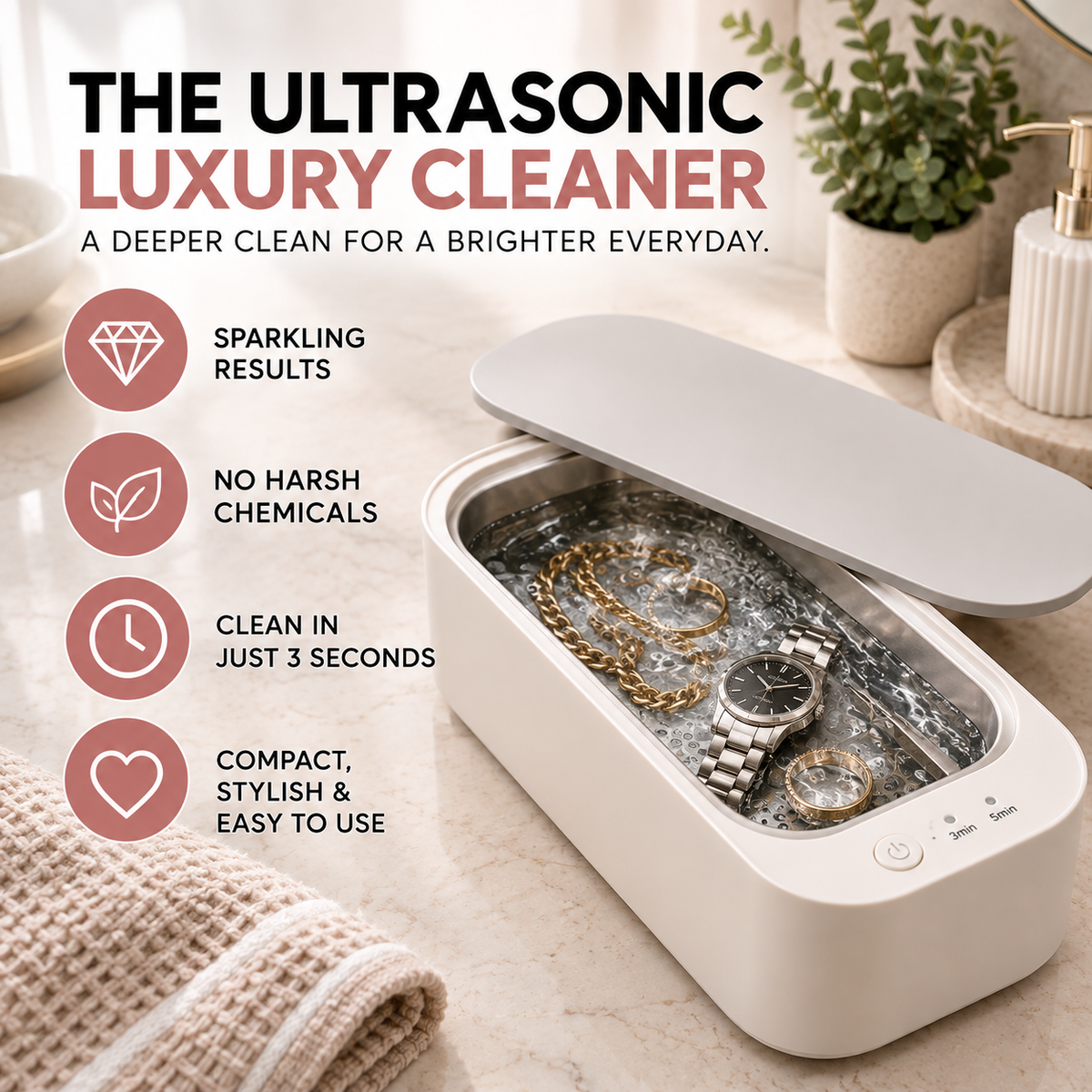 The Ultrasonic Luxury Cleaner