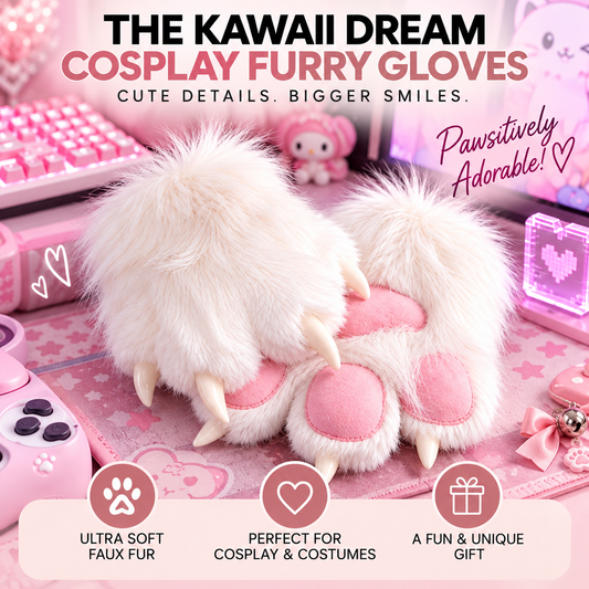 The Kawaii Dream Cosplay Furry Gloves