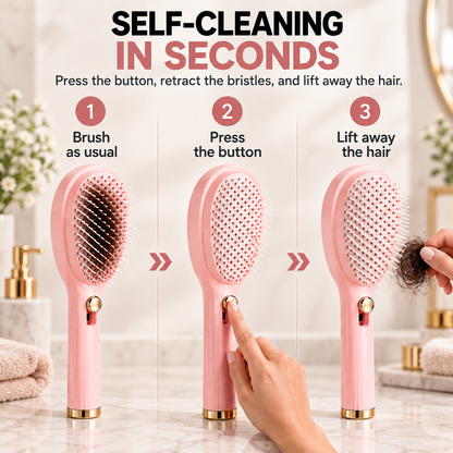 Self Cleaning Smart Hair Brush