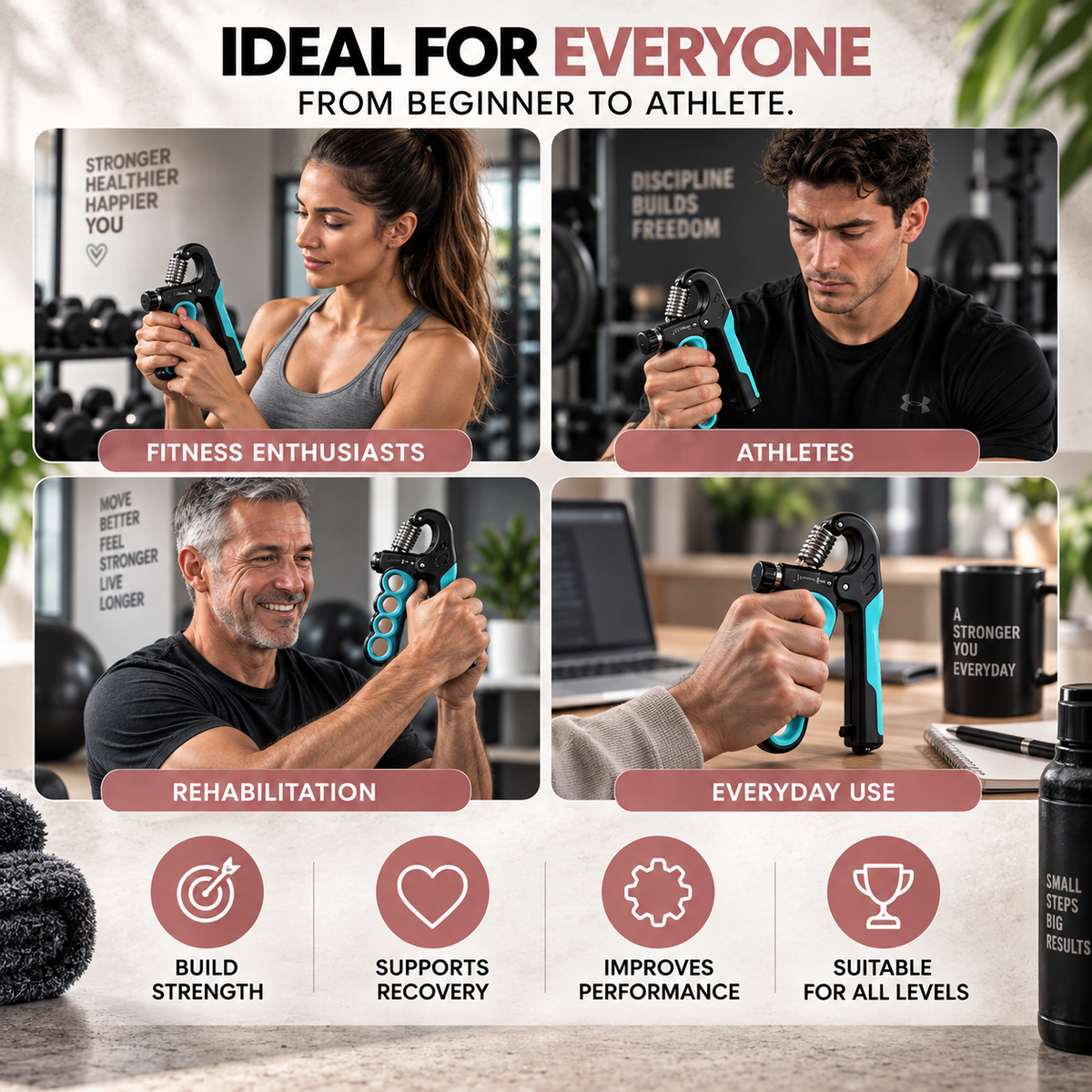 The Grip Strength Trainer - Up To 150kg | 330lb