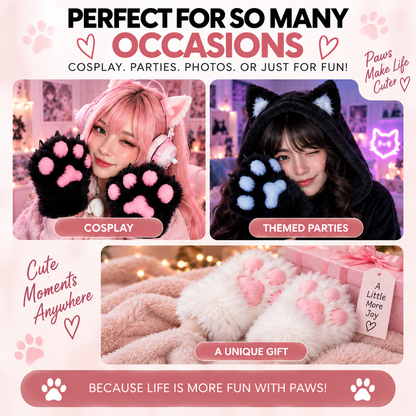 The Kawaii Dream Cosplay Furry Gloves
