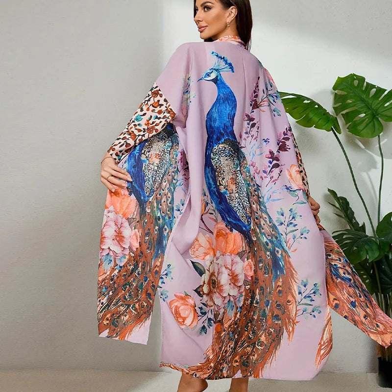 Lush Lightweight Peacock Robe