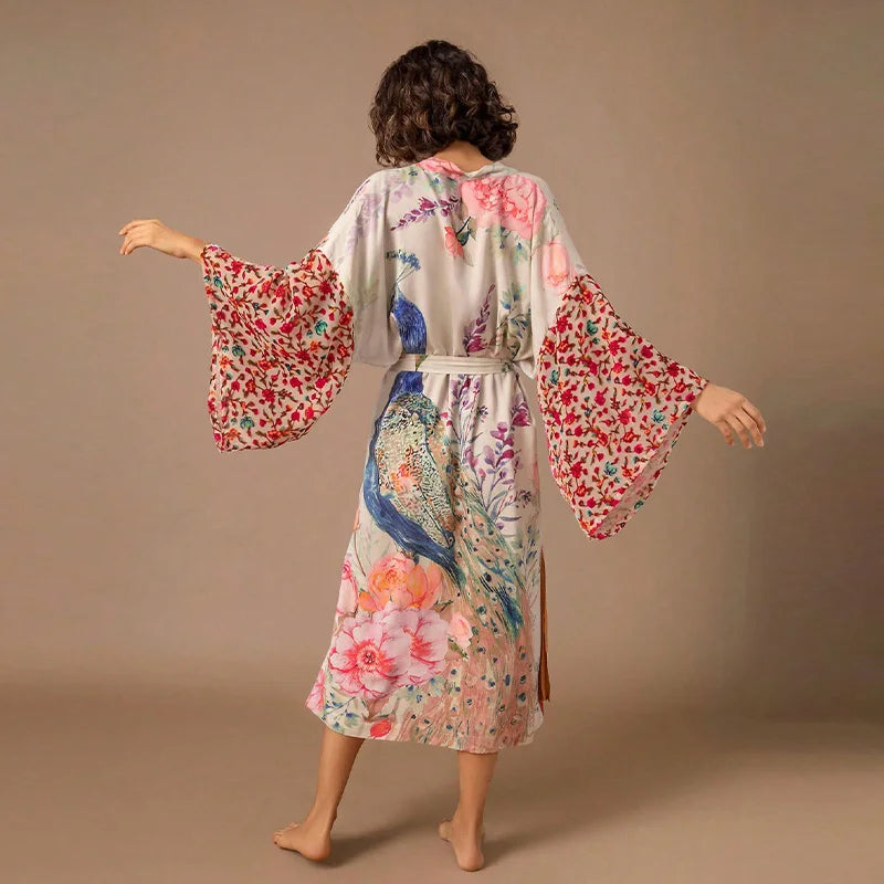Lush Lightweight Peacock Robe