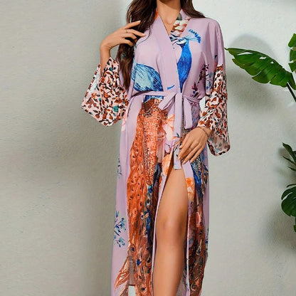 Lush Lightweight Peacock Robe