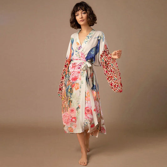 Lush Lightweight Peacock Robe