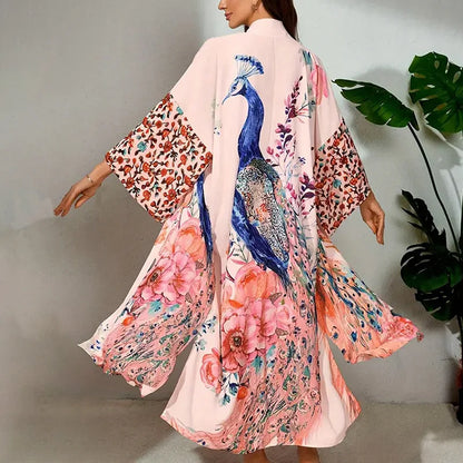 Lush Lightweight Peacock Robe