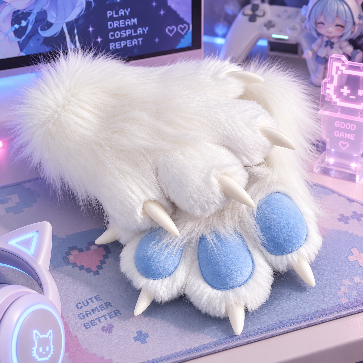 The Kawaii Dream Cosplay Furry Gloves