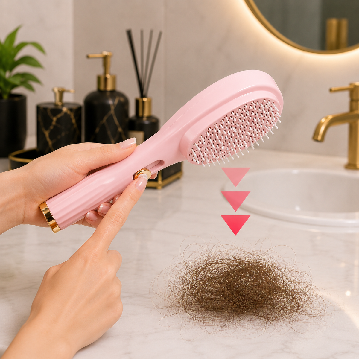 Self Cleaning Smart Hair Brush
